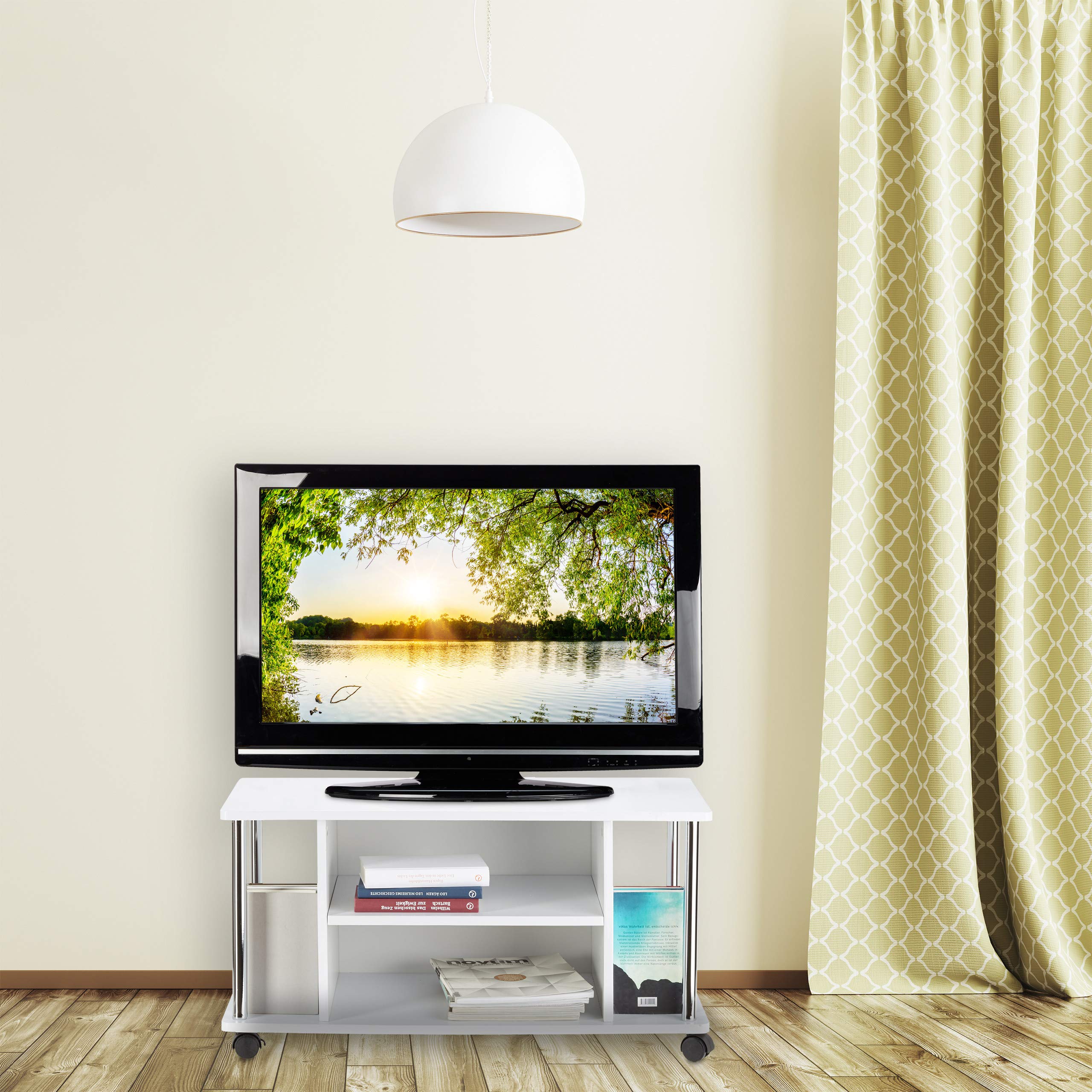 relaxdays-fernsehtisch-wei-tv-rack-rollbar-mdf-80-cm image 2
