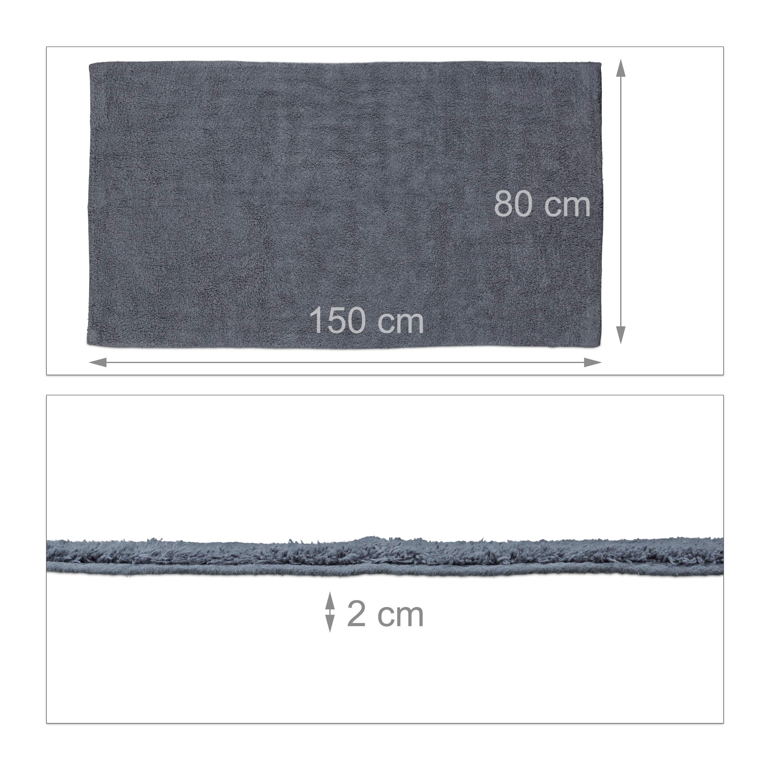 relaxdays-badteppich-80-x-150-cm-waschbar-bei-40-c-grau image 3