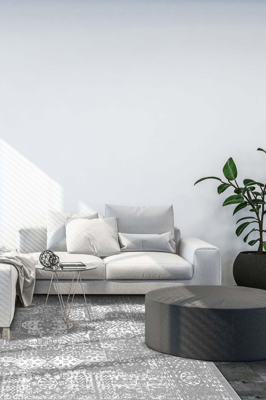 teppana-emily-klassisch-teppich-waschbar-grau-silber-modern image 4