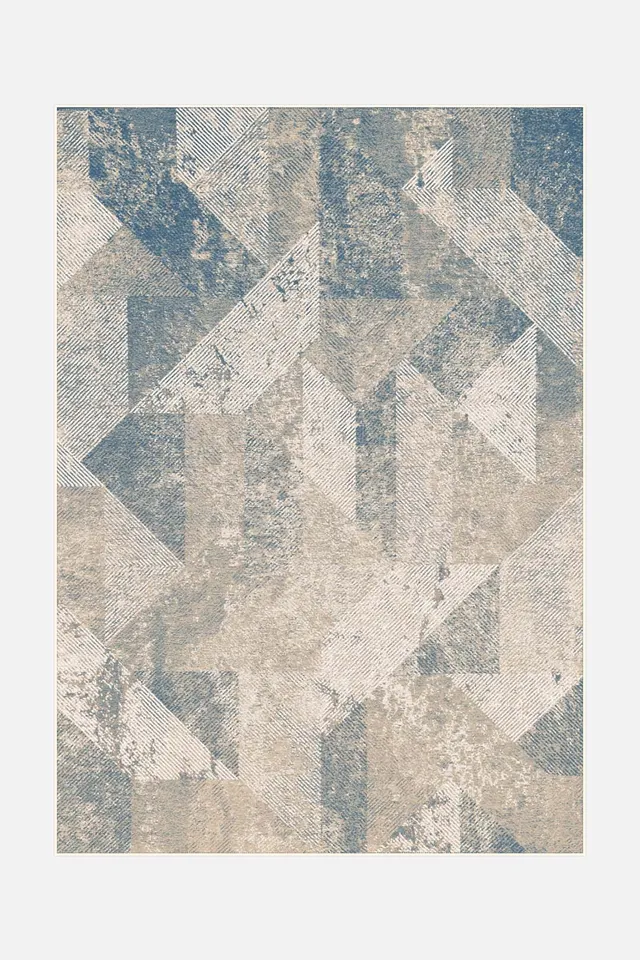 teppana-sandra-pazifik-teppich-waschbarer-bestseller-blau-beige-geometrisch image 1