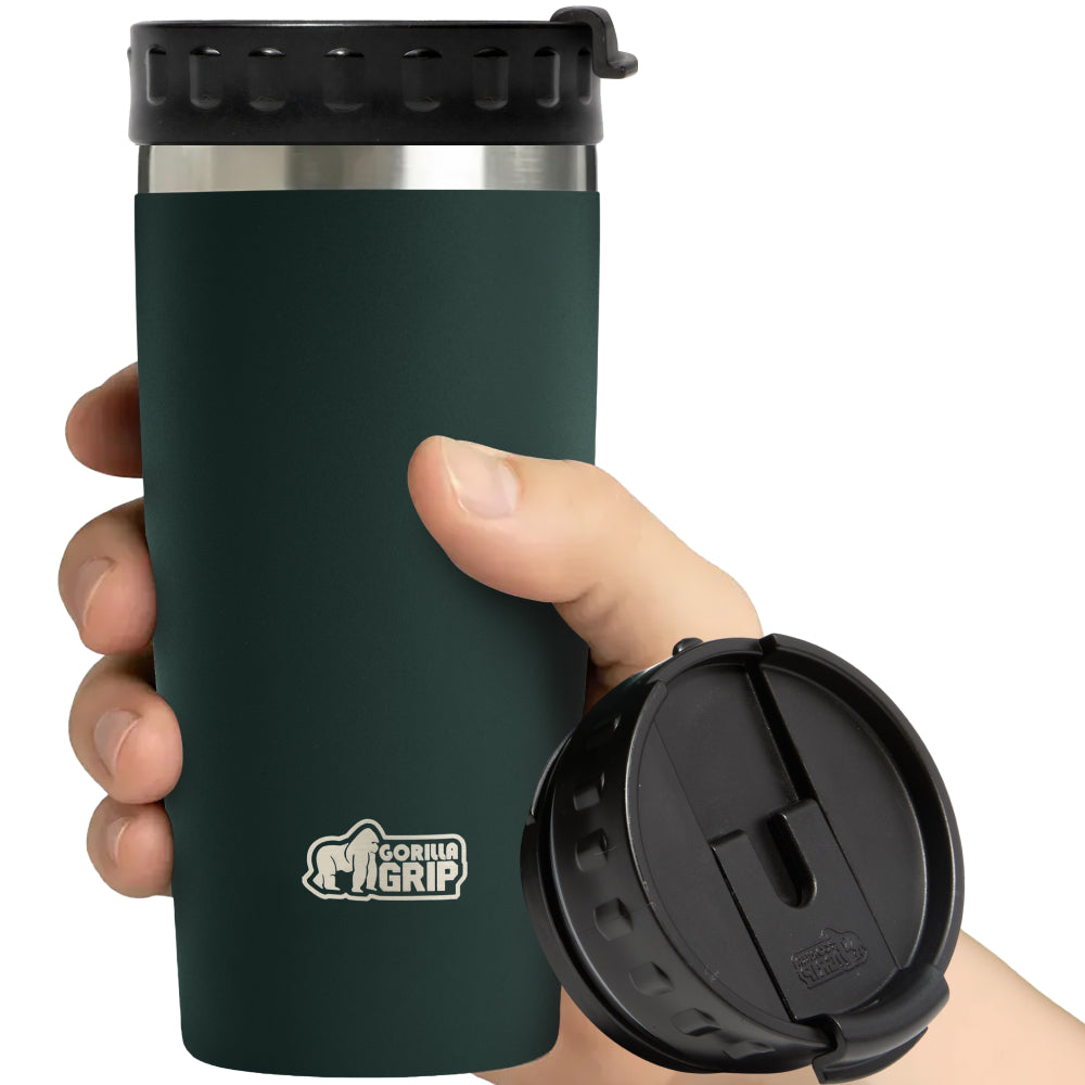 gorilla-grip-reisebecher-edelstahl-thermobecher-auslaufsicher image 2