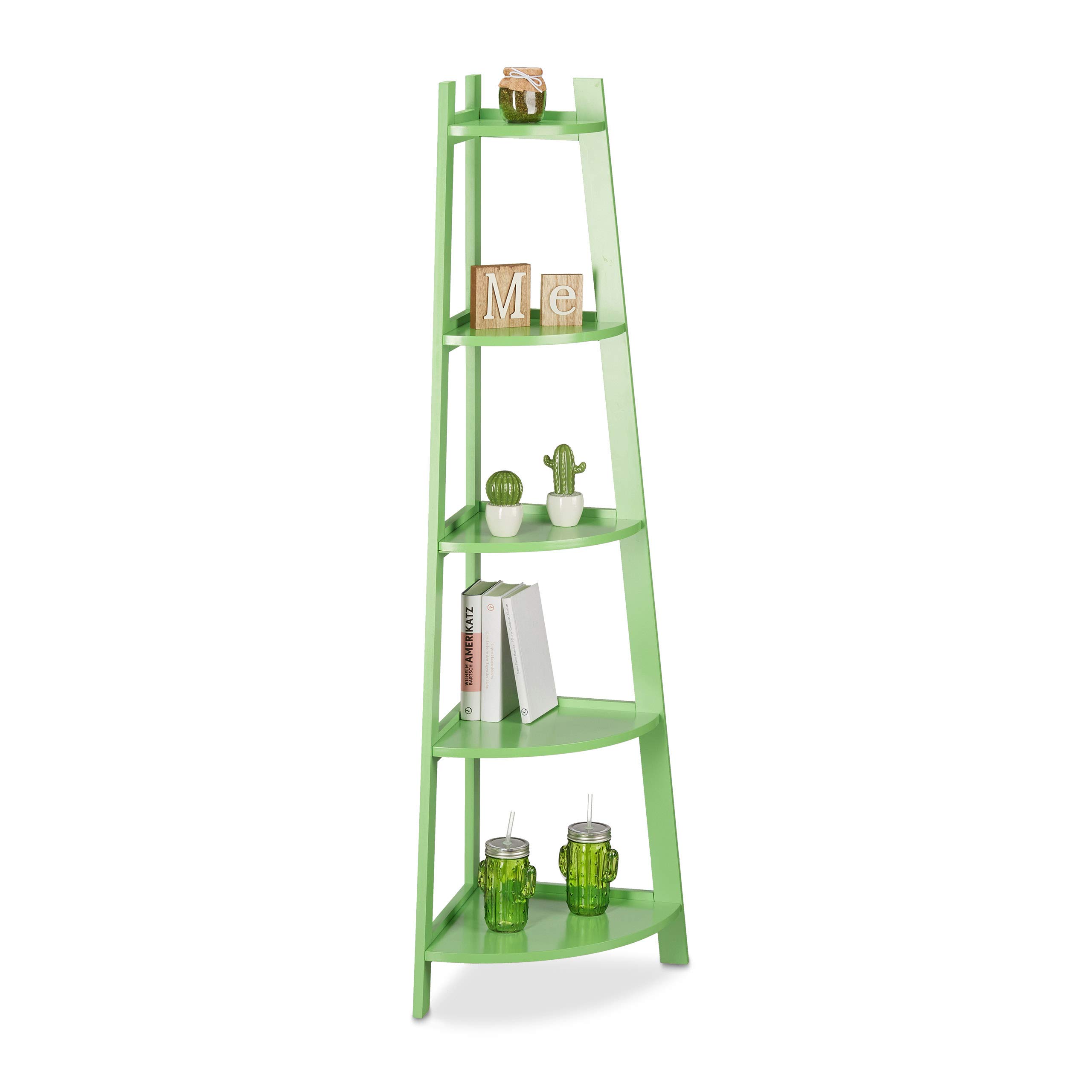 relaxdays-eckregal-rund-5-f-cher-144-x-53-x-37-cm-gr-n image 1