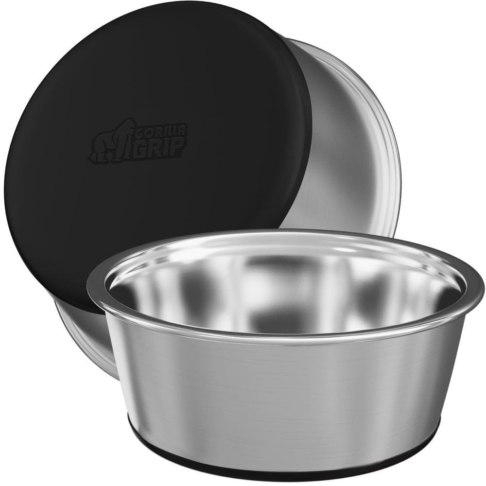 gorilla-grip-hunden-pfe-edelstahl-2er-set-rutschfeste-futtern-pfe image 4