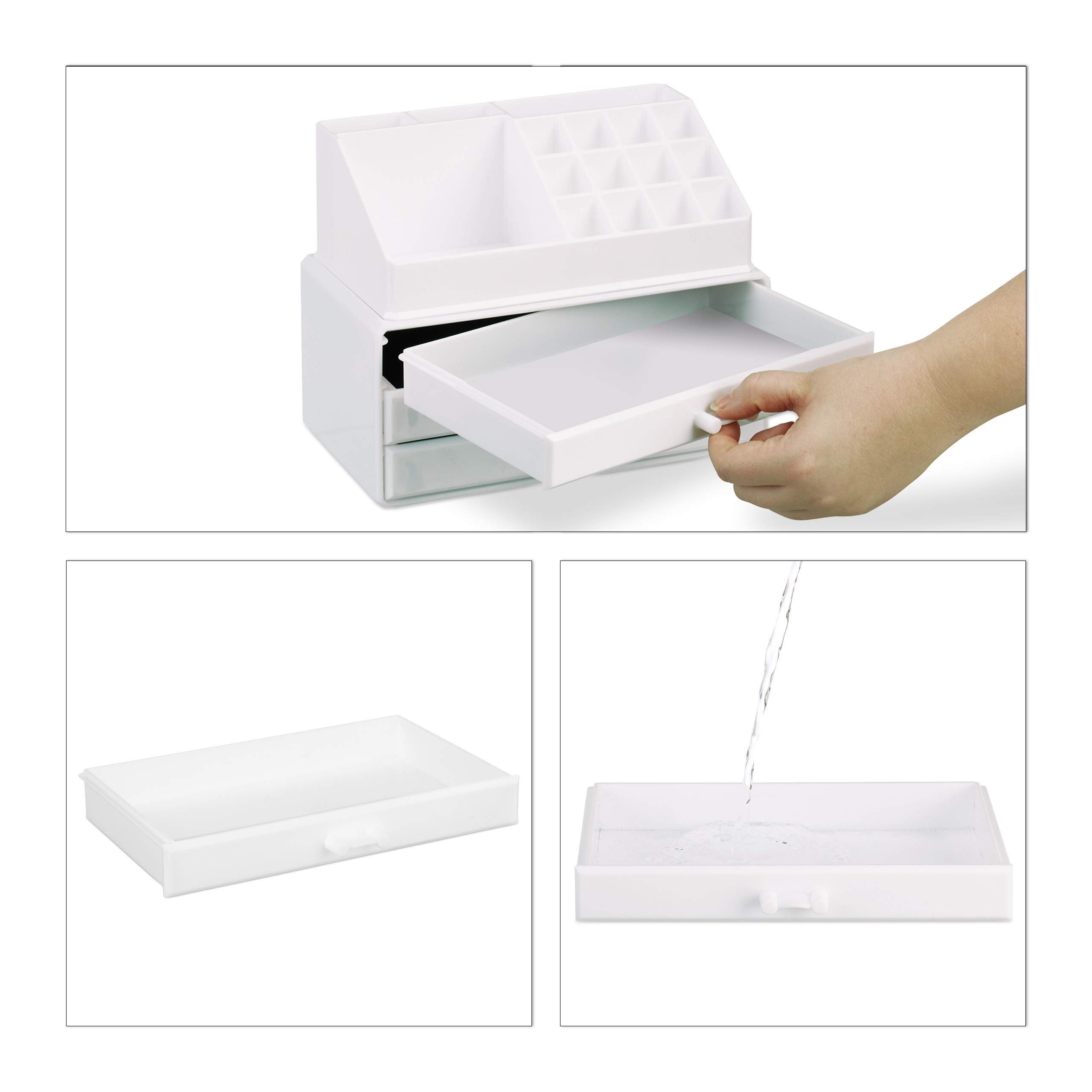 relaxdays-make-up-organizer-klein-wei-kosmetik-aufsteller-mit-3-schubladen image 7