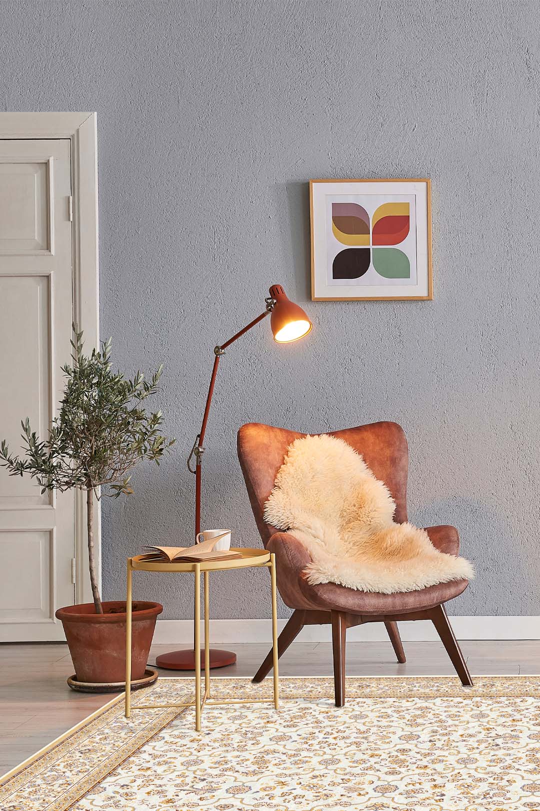 teppana-nesrin-beige-waschbarer-teppich image 4