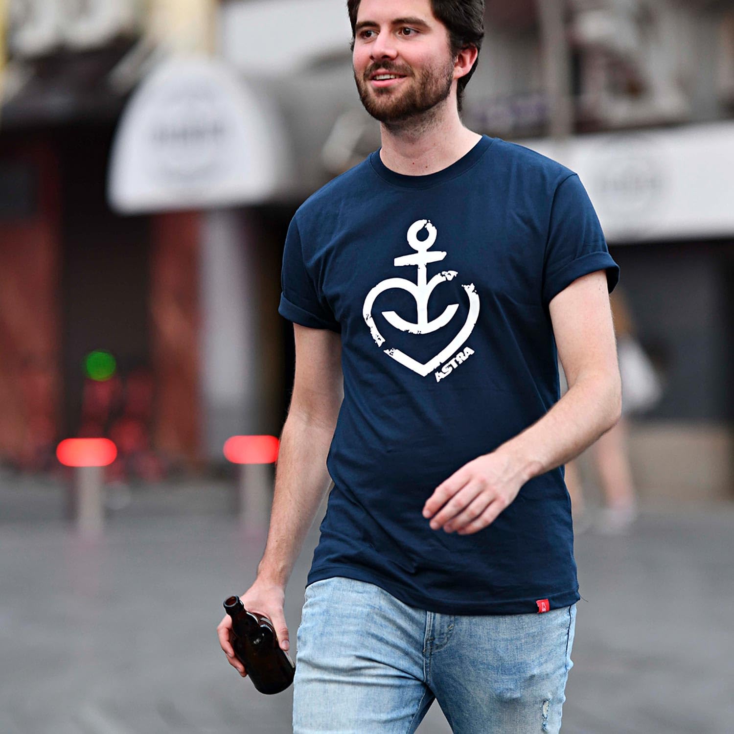 astra-herren-t-shirt-herzanker-navy-rot-basic-baumwolle image 3