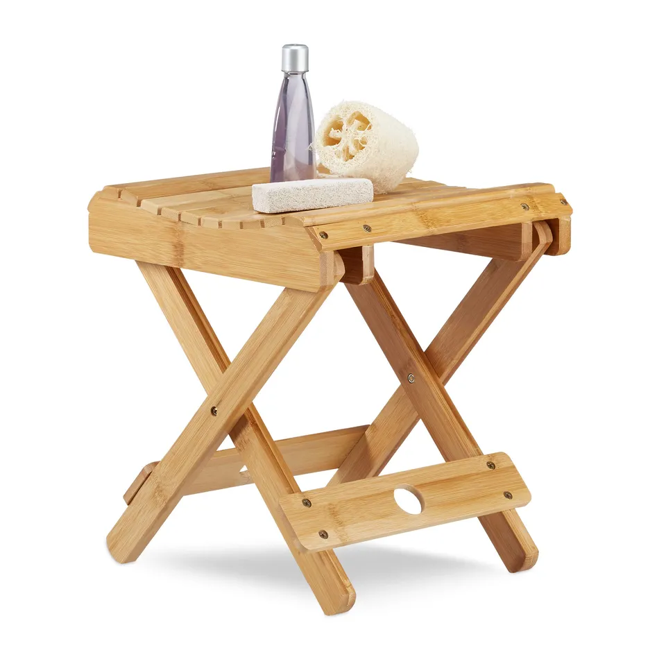 relaxdays-hocker-bambus-klappbar-natur-31-5-x-27-5-x-28-5-cm image 1