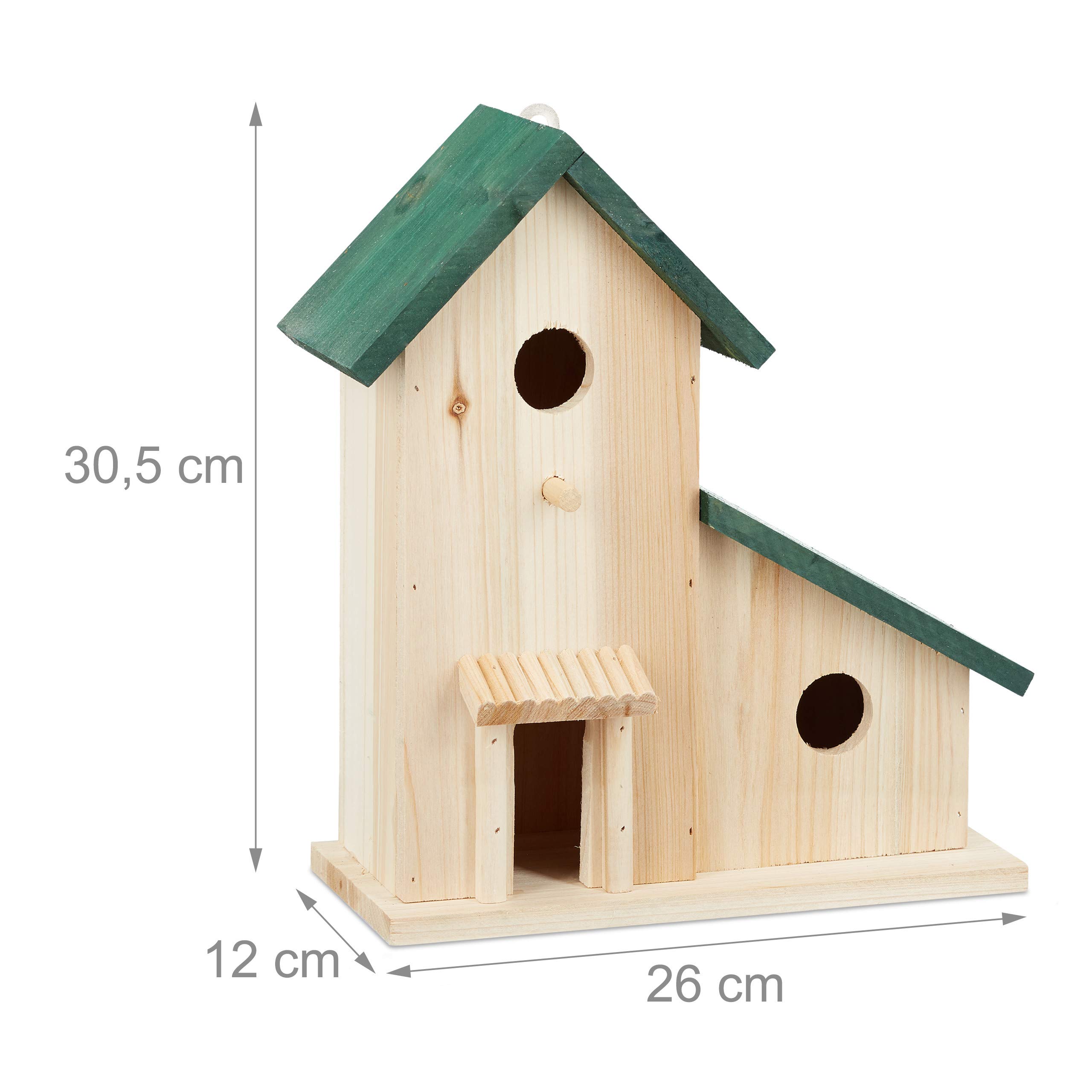 relaxdays-vogelvilla-aus-holz-nisthilfe-und-futterhaus-gr-n-30-5-x-26-x-12-cm image 4