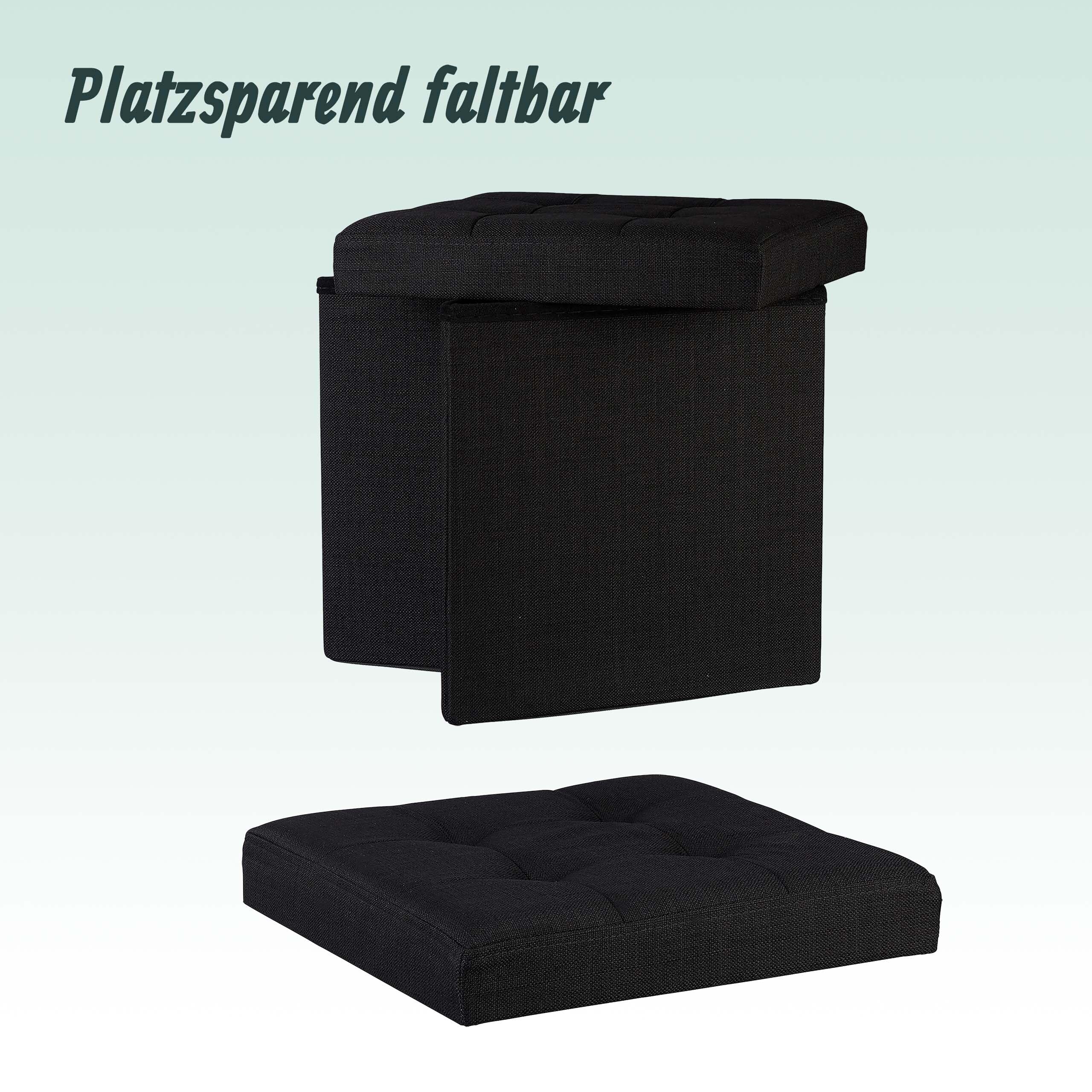 relaxdays-sitzhocker-faltbar-38x38x38-cm-leinen-schwarz-40l image 6