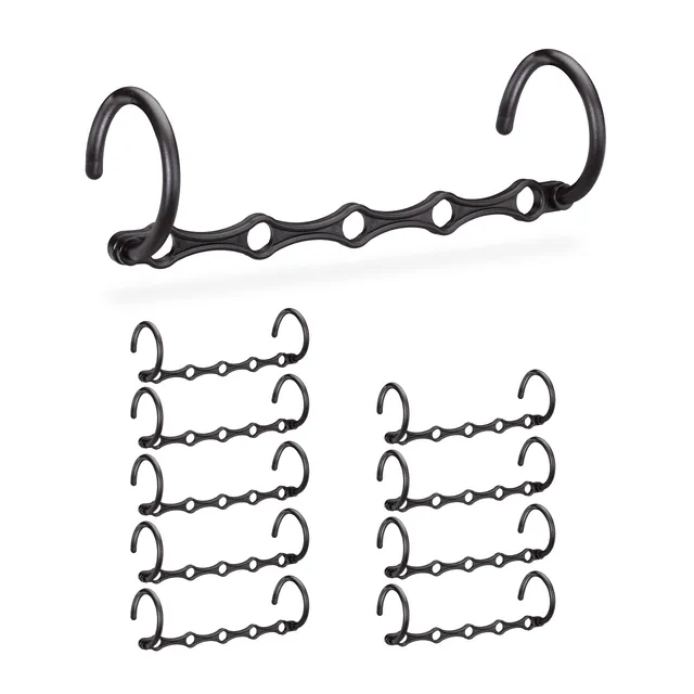 relaxdays-raumsparb-gel-10er-set-schwarz-hakenorganizer-f-r-5-b-gel-37-cm image 1