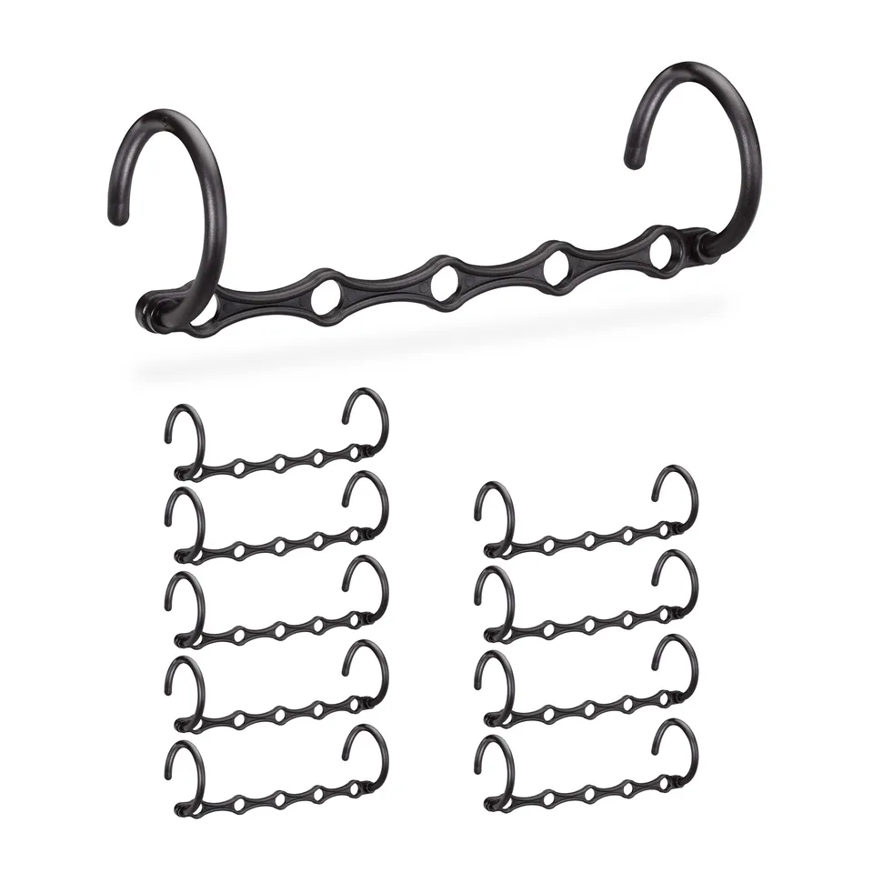 relaxdays-raumsparb-gel-10er-set-schwarz-hakenorganizer-f-r-5-b-gel-37-cm image 1
