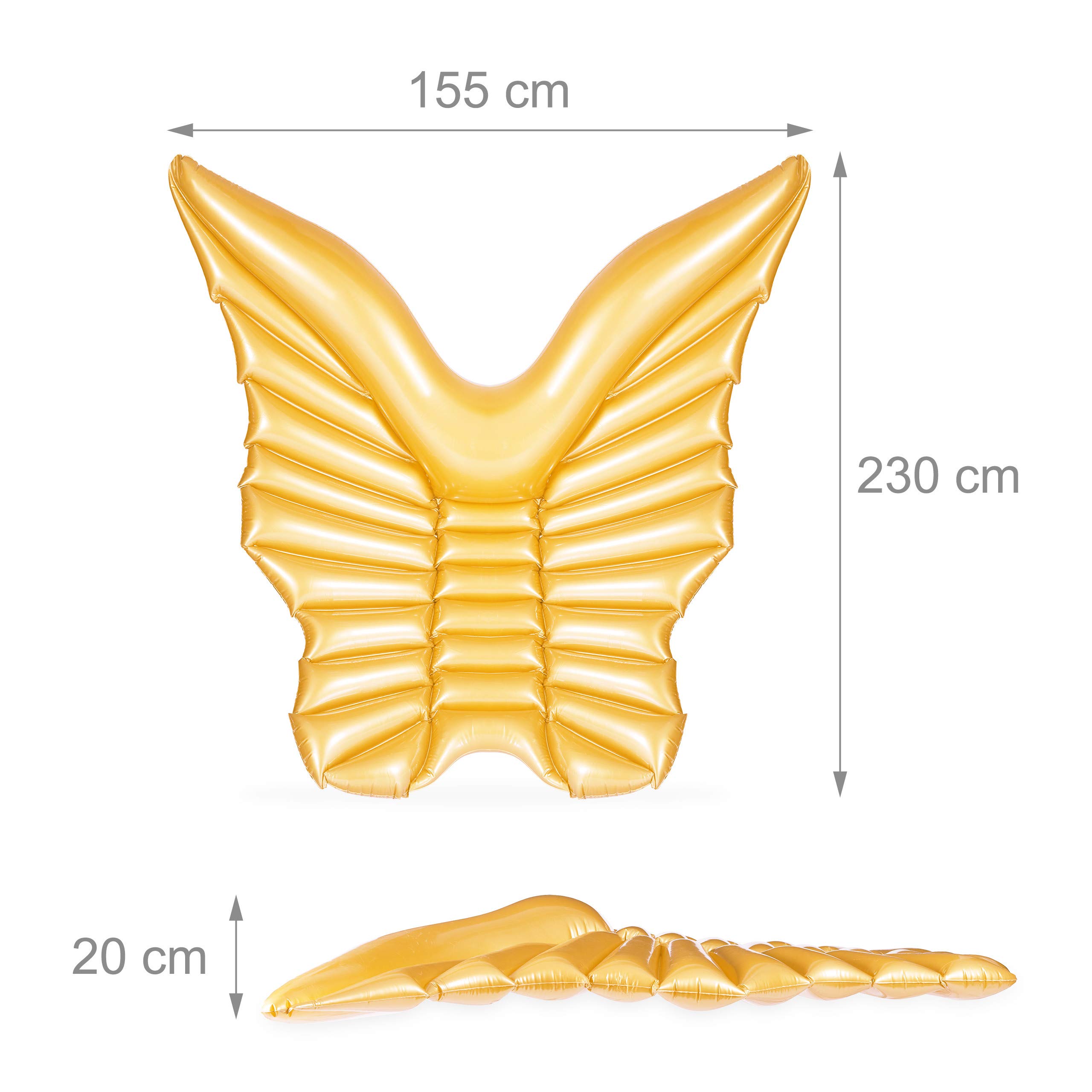 relaxdays-xxl-engelsfl-gel-badeinsel-aufblasbar-pvc-gold-230x155-cm image 4