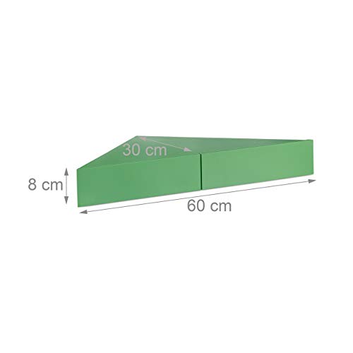 relaxdays-eck-wandregal-dreieck-mit-2-schubladen-8x60x30-cm-gr-n image 8