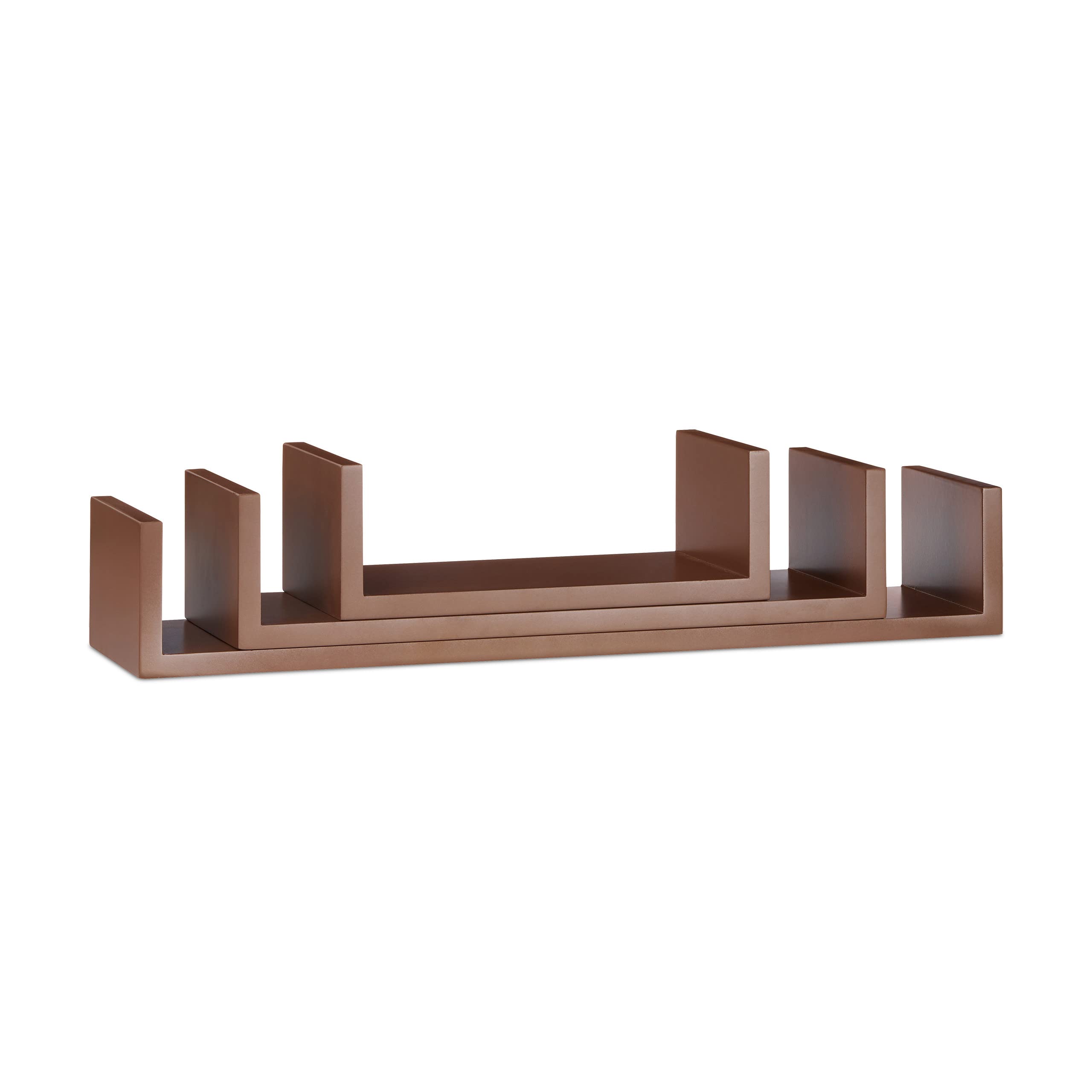 relaxdays-wandregal-u-form-3er-set-15cm-tiefe-h-ngeregal-mdf-braun image 4