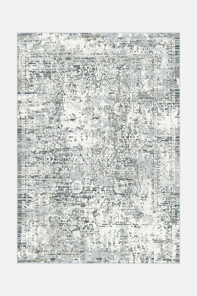 teppana-lenia-floral-teppich-waschbarer-indoor-teppich-beige-grau-modern image 1