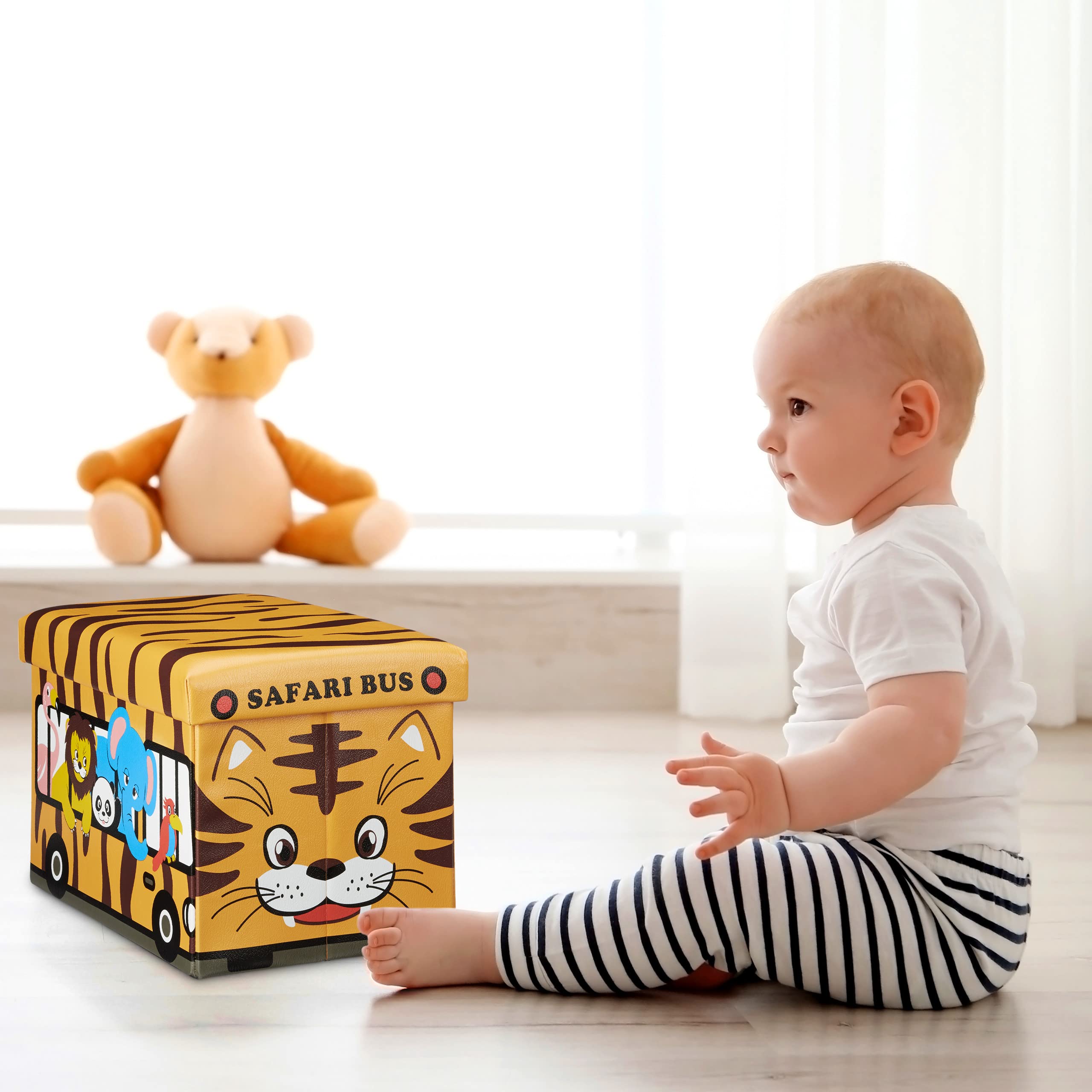 relaxdays-spielzeugkiste-tiger-sitzhocker-32-x-48-x-32-cm-safari-bus-37-l image 3