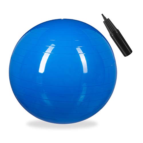relaxdays-gymnastikball-fitnessball-65-cm-blau-mit-luftpumpe image 8