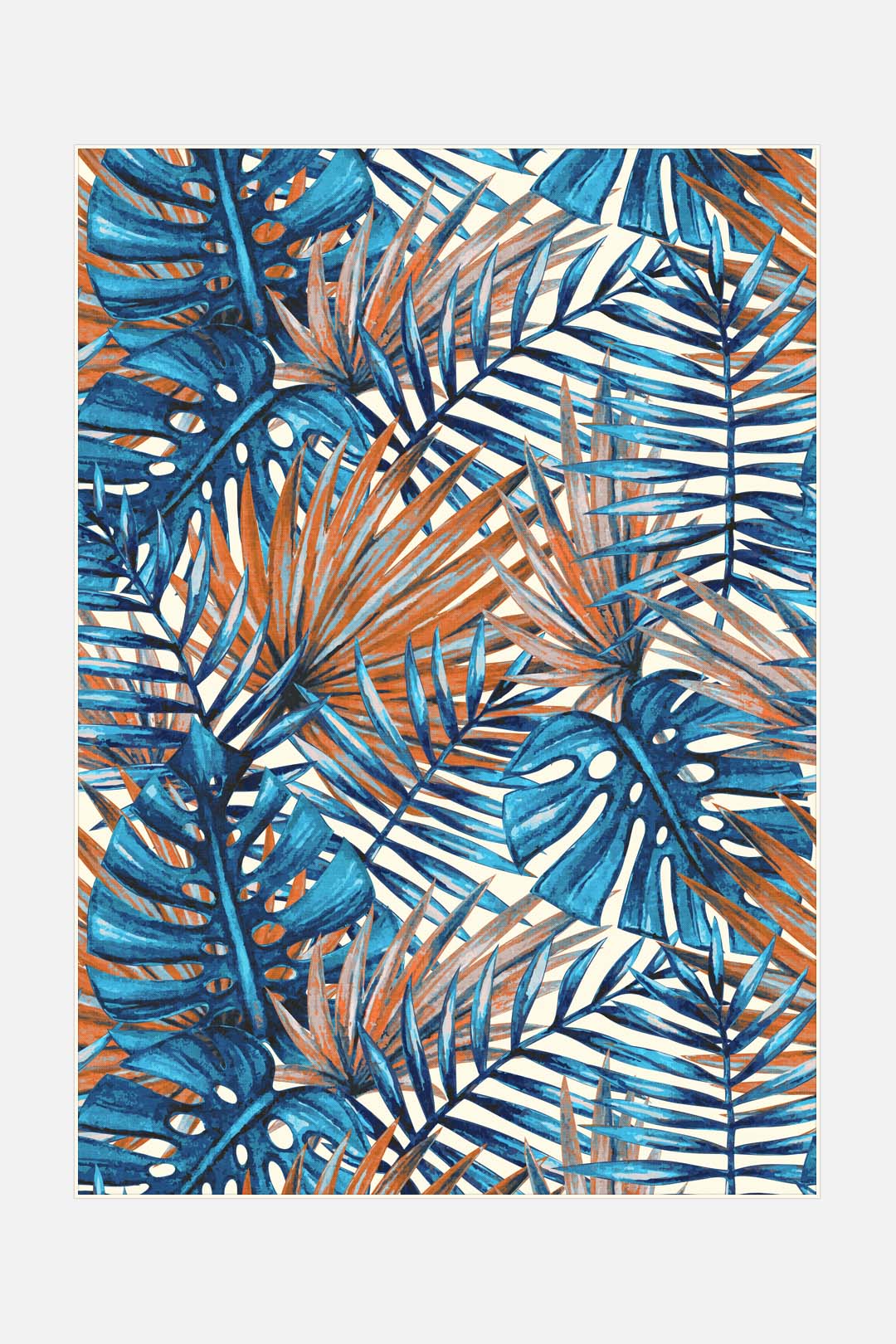 teppana-outdoor-palme-papagei-teppich-waschbarer-outdoor-teppich-modern image 1
