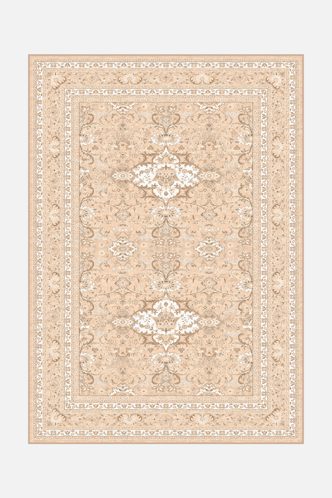 teppana-amaryllis-beige-waschbarer-indoor-teppich-persisch-boho image 1