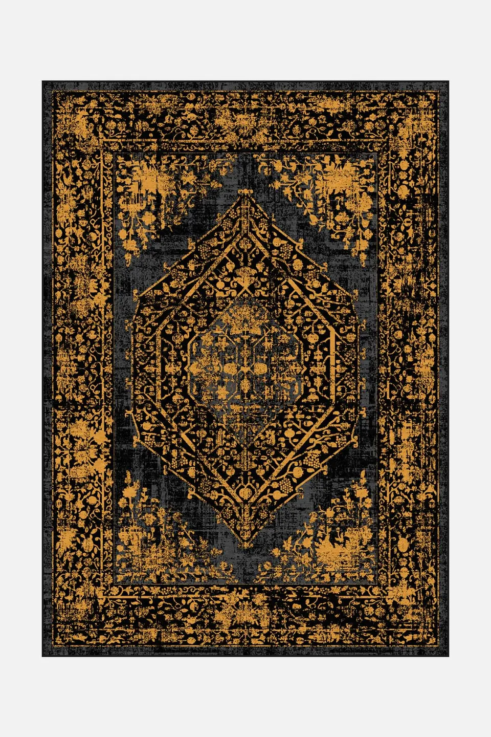 teppana-nero-gold-teppich-waschbarer-indoor-teppich image 1