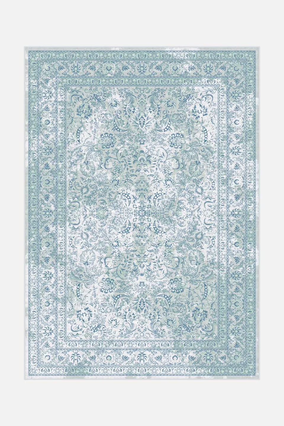 teppana-malu-mint-teppich-waschbarer-indoor-teppich-floral-blau-gr-n image 1