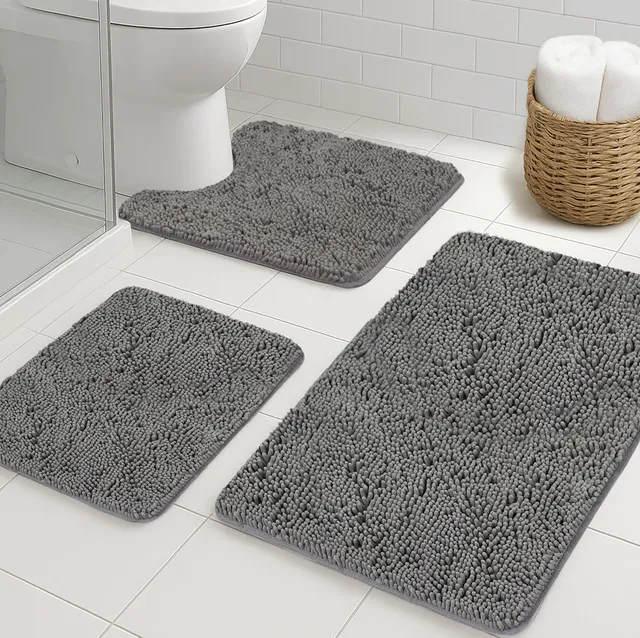 gorilla-grip-chenille-badteppich-3er-set-saugstark image 1