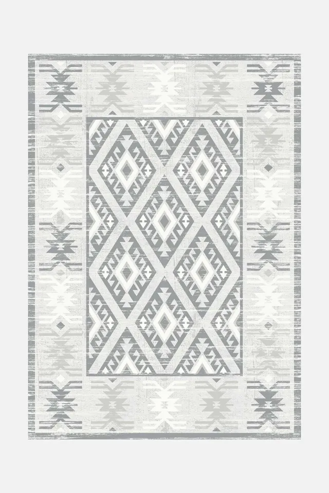 teppana-kolaya-grau-waschbarer-teppich-marokkanisch image 1