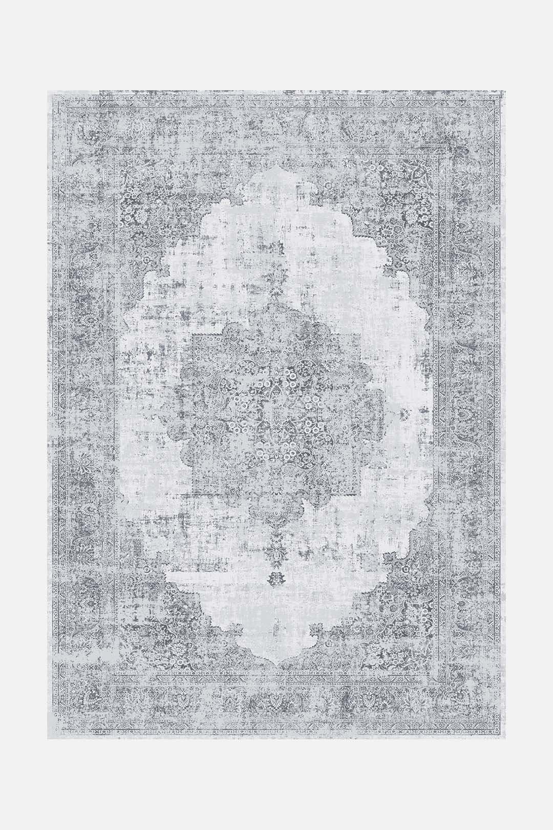 teppana-helia-grau-teppich-waschbarer-indoor-teppich-modern-boho image 1