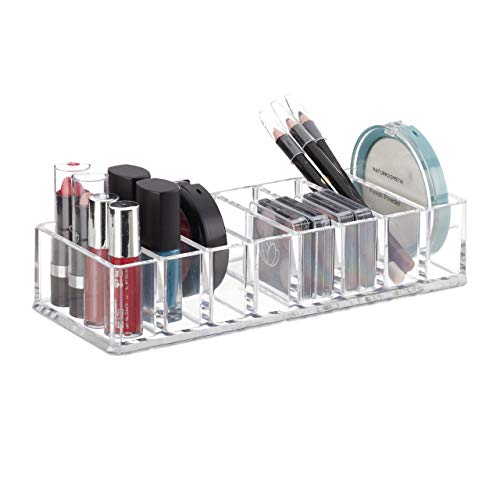 relaxdays-make-up-organizer-transparent-mit-8-f-chern-flach-4-5-x-22-x-8-5-cm image 8