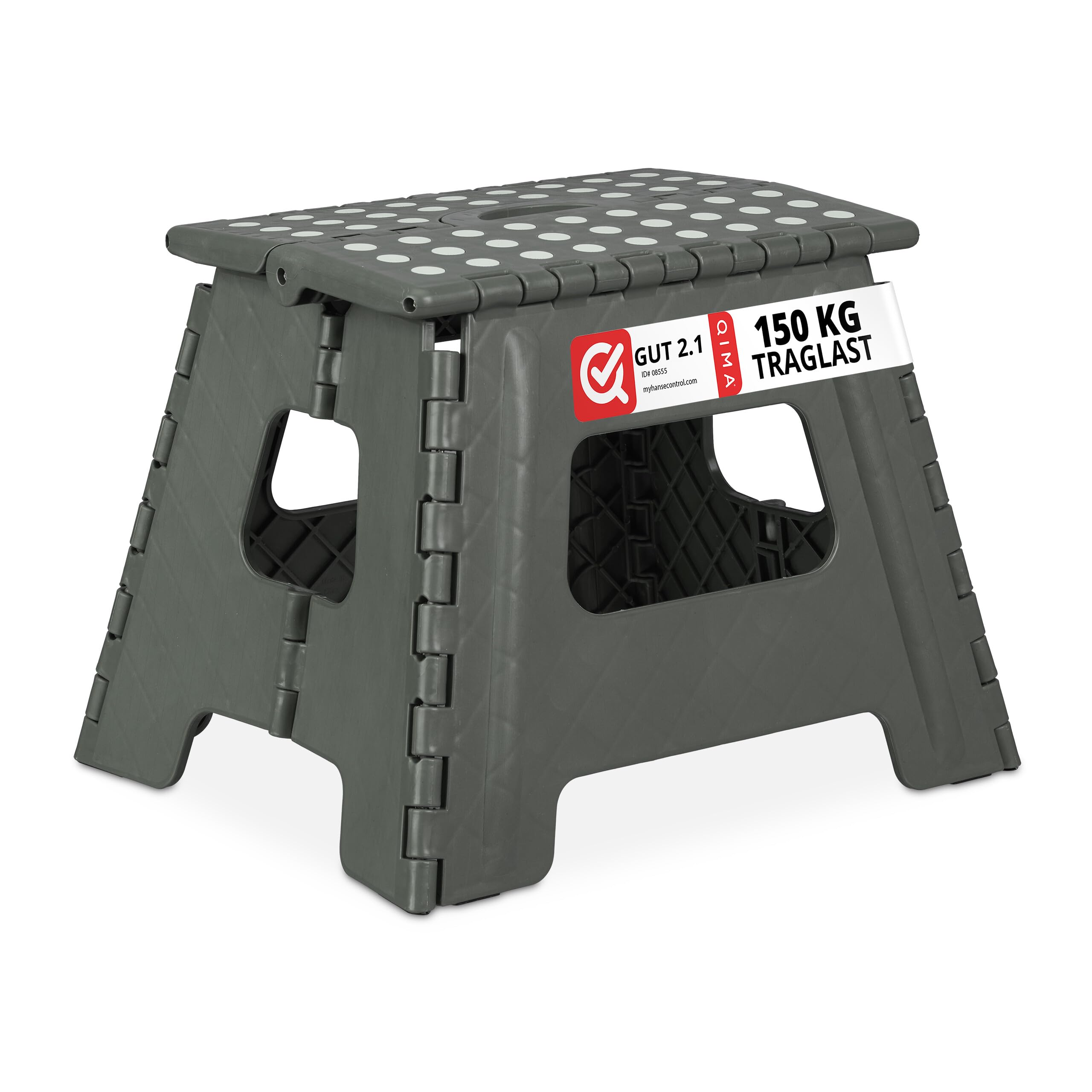 relaxdays-klapphocker-faltbar-camping-hocker-badhocker-hellgrau image 1