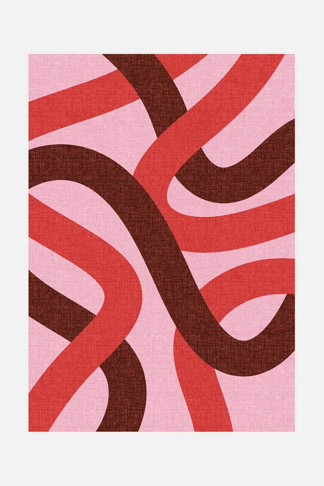 teppana-roxy-beere-waschbarer-indoor-teppich-geometrisch-modern image 1