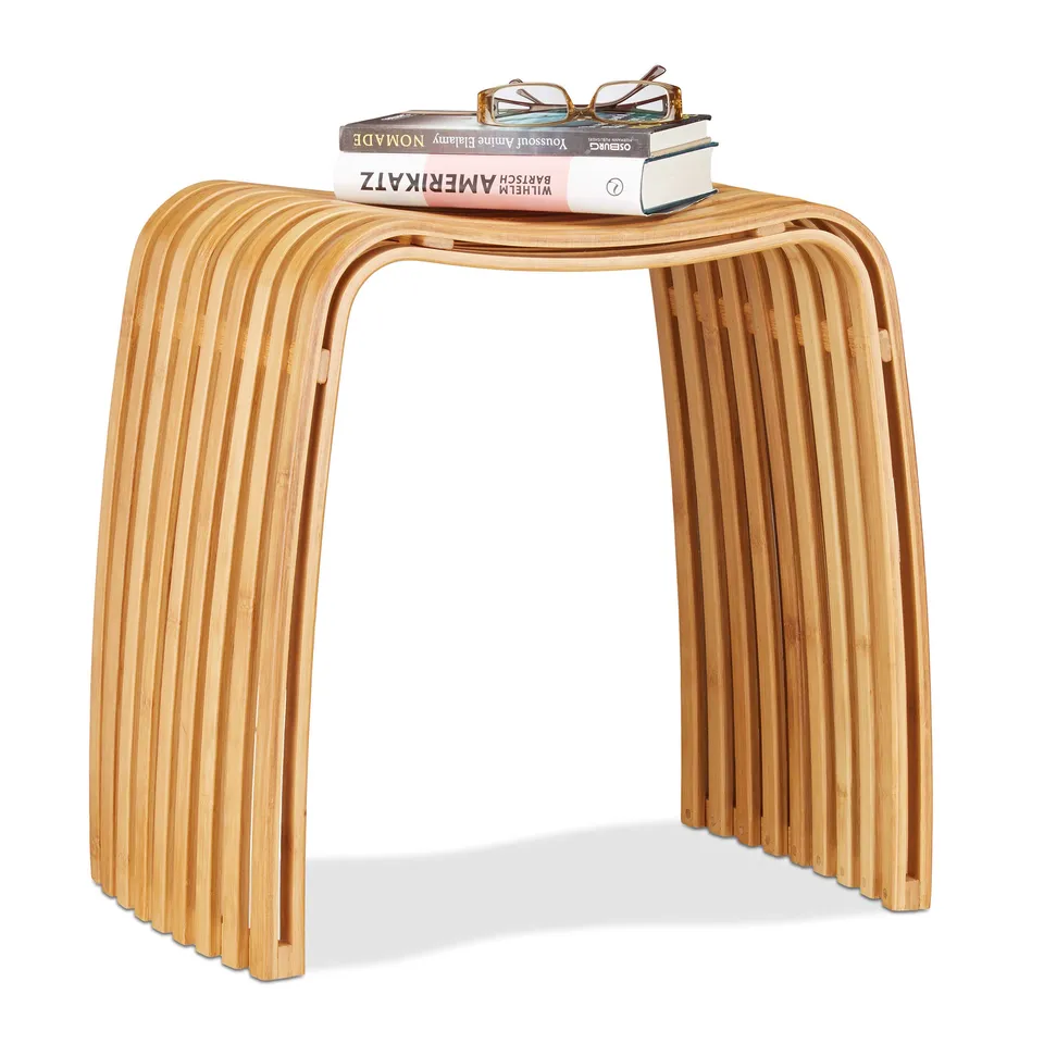 relaxdays-garderoben-hocker-bambus-natur-skandinavisch-46-x-45-x-31-cm image 1
