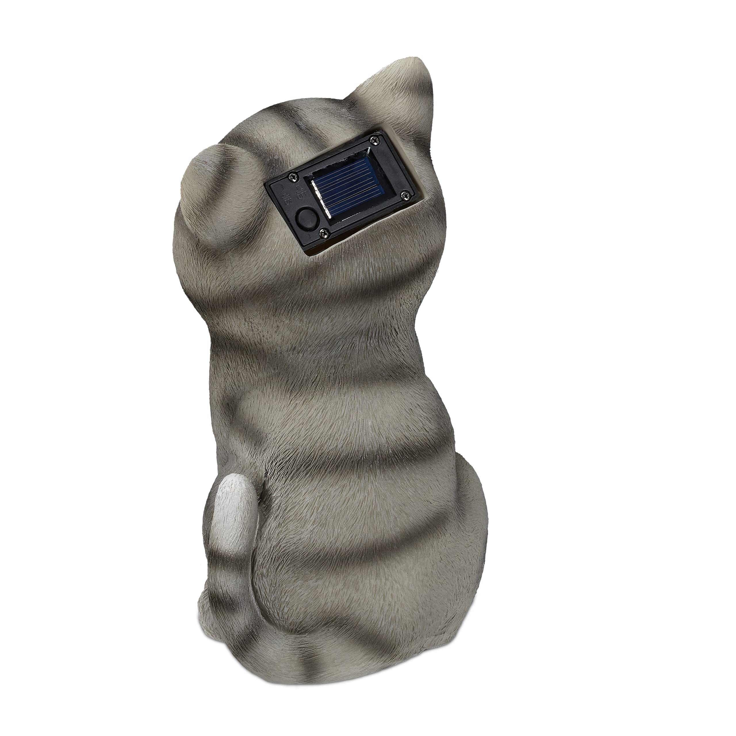 relaxdays-gartenfigur-katze-led-solar-23-x-12-x-14-cm-grau image 6