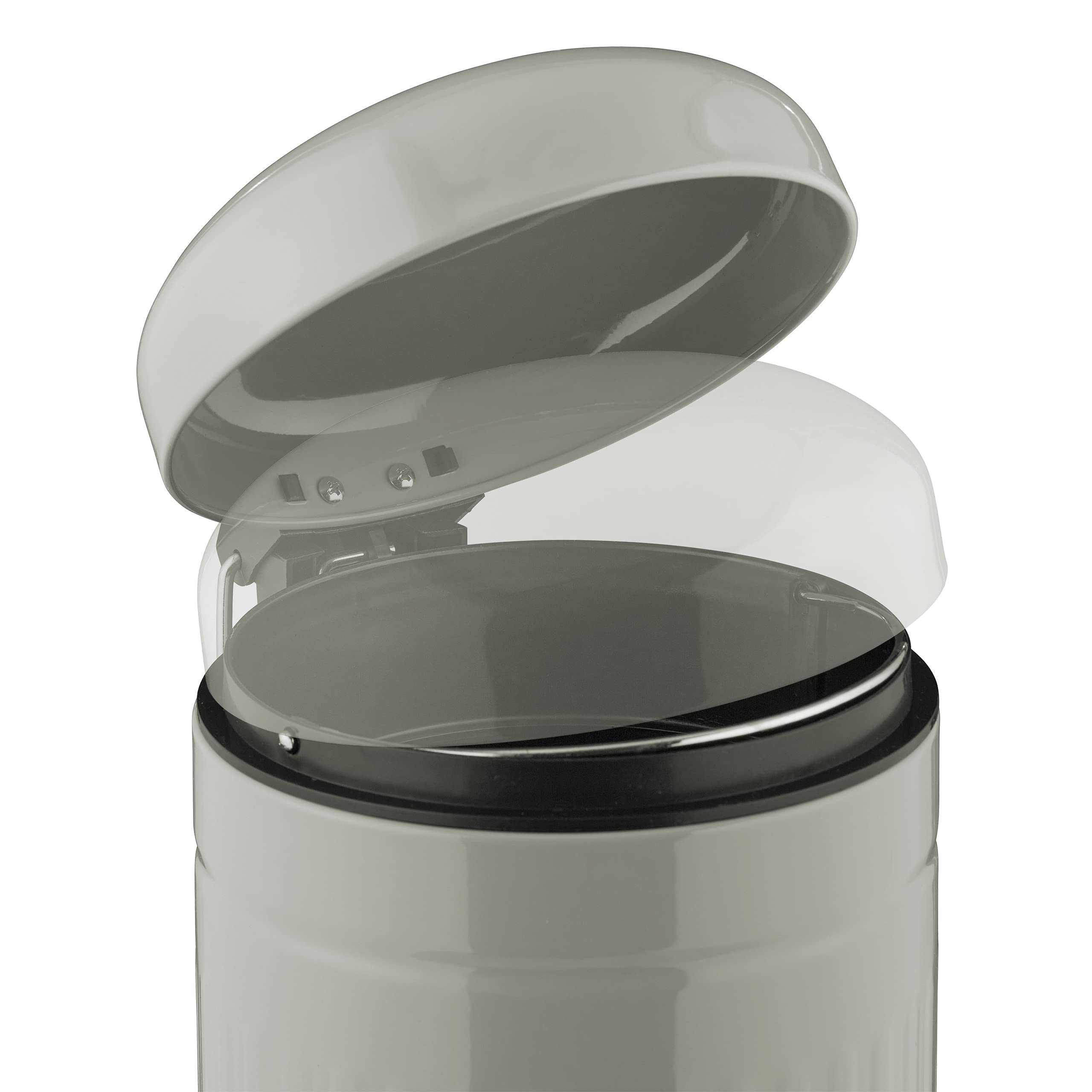 relaxdays-kosmetikeimer-3-liter-metall-treteimer-hellgrau image 7