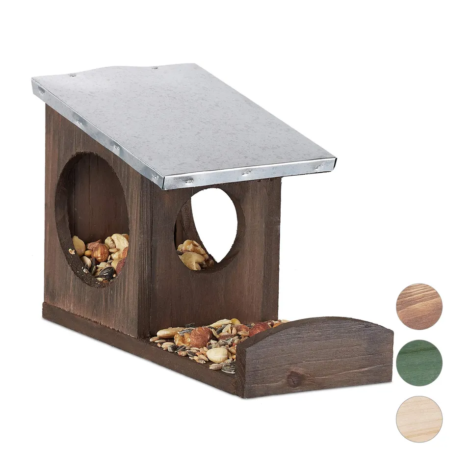 relaxdays-eichh-rnchen-futterhaus-holz-mit-metalldach-braun-zum-aufh-ngen image 1