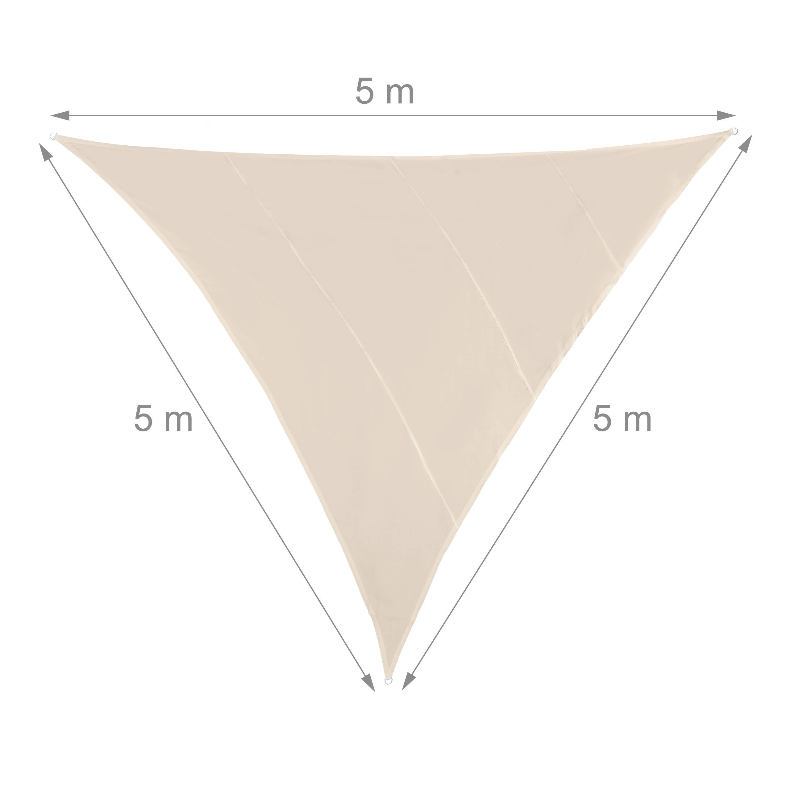 relaxdays-sonnensegel-dreieck-5x5x5-m-beige-wasserabweisend-uv-best-ndig image 4