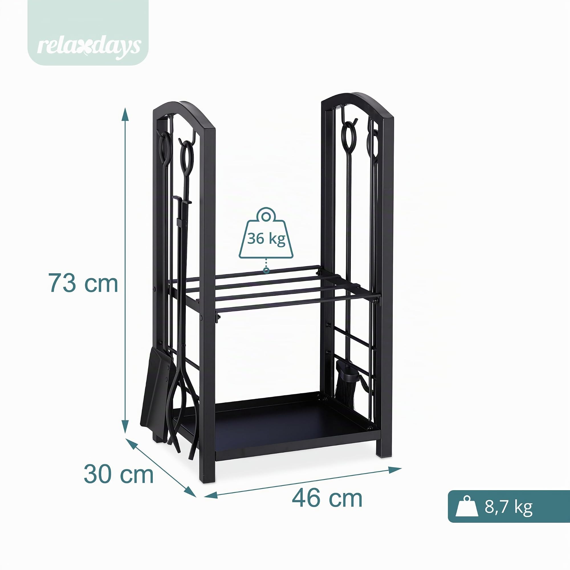 relaxdays-kaminholzregal-stahl-schwarz-73-x-46-x-30-cm-mit-4-teiligem-kaminbeste image 4