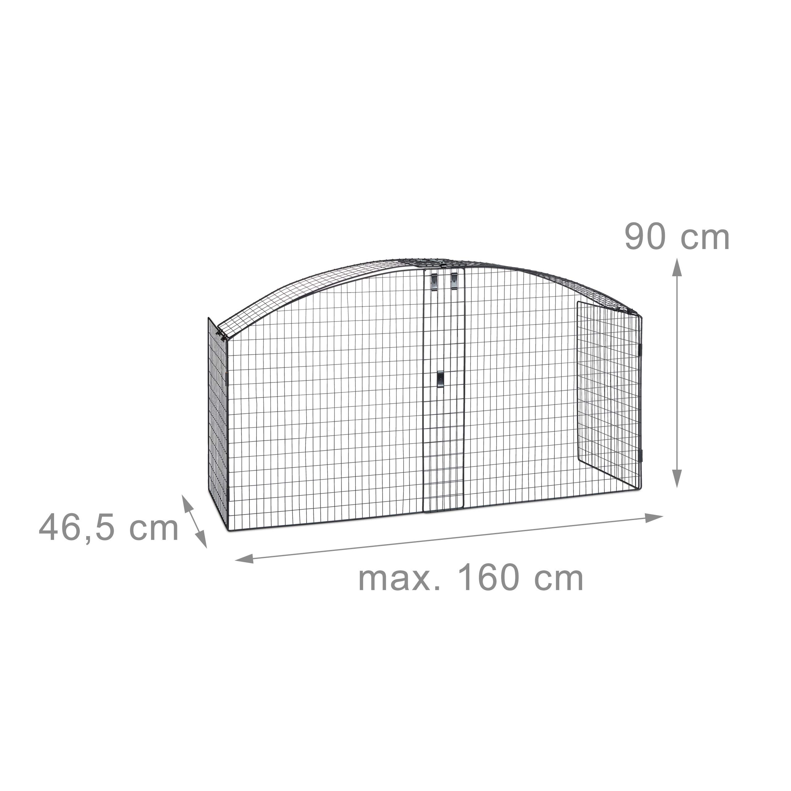 relaxdays-kaminschutzgitter-rund-metall-schwarz-absperrgitter-max-160-cm-breit image 4