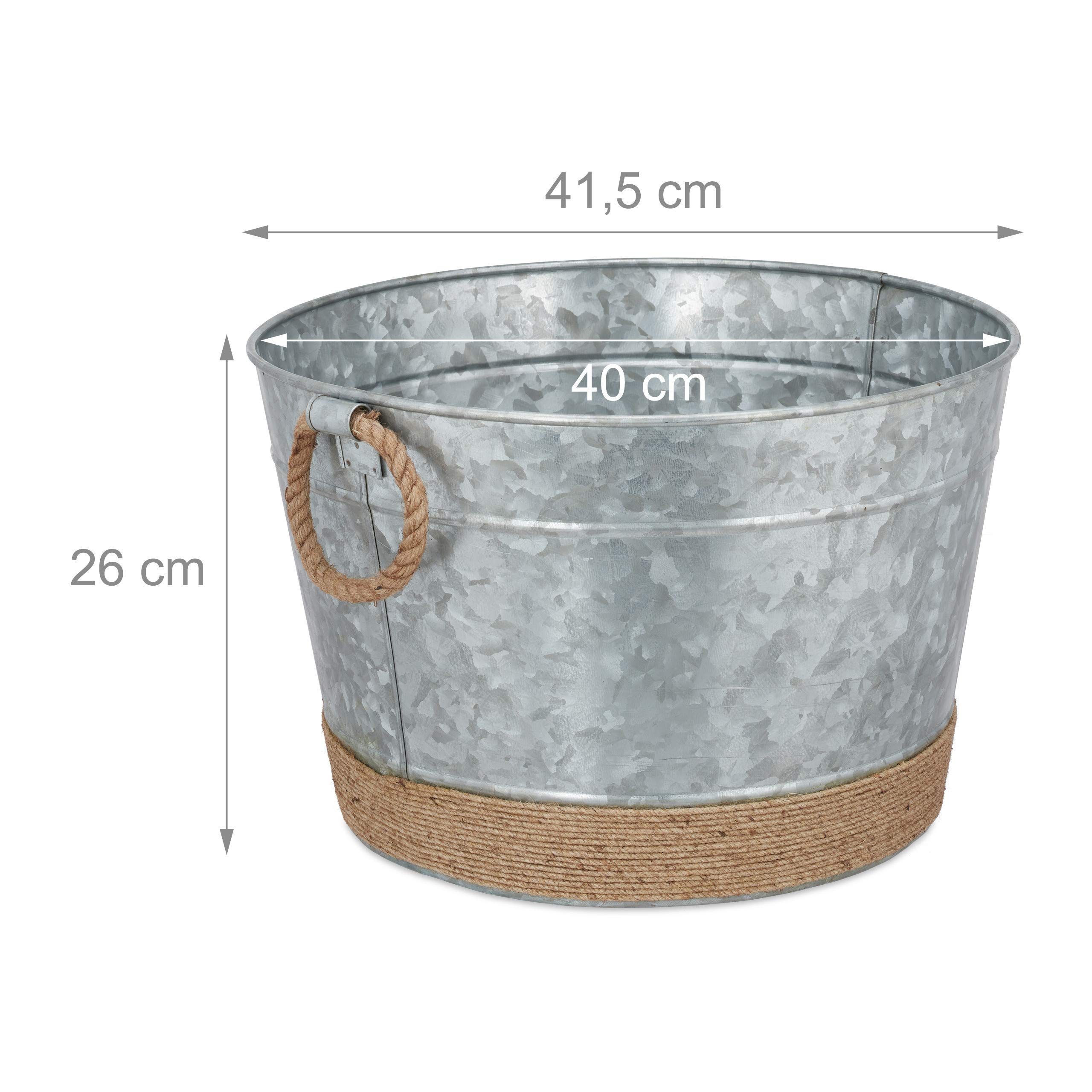 relaxdays-zinkwanne-rund-30-liter-wasserdicht-verzinkt-hxd-26-x-41-5-cm image 4