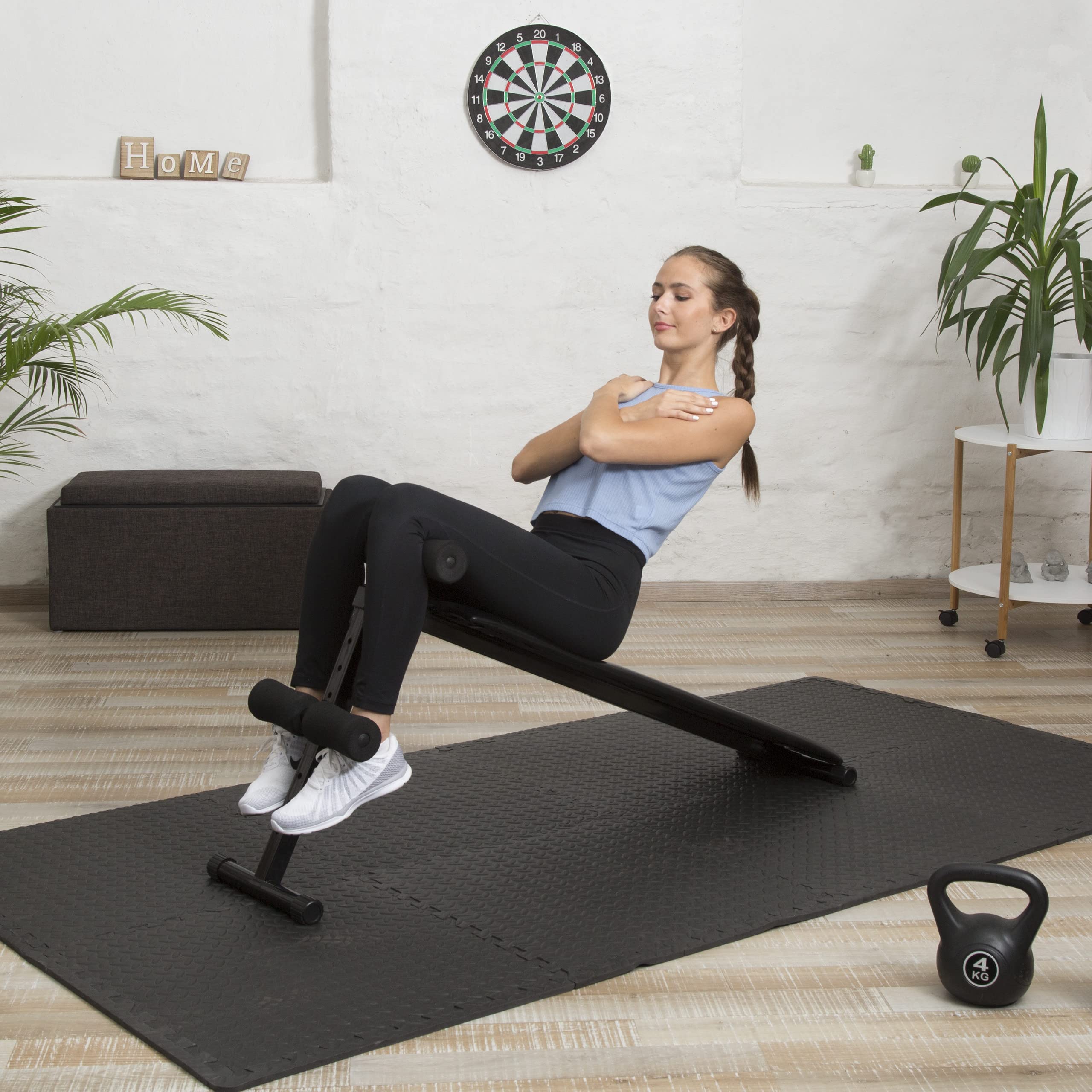 relaxdays-sit-up-bank-klappbar-5-fach-verstellbar-schwarz image 2