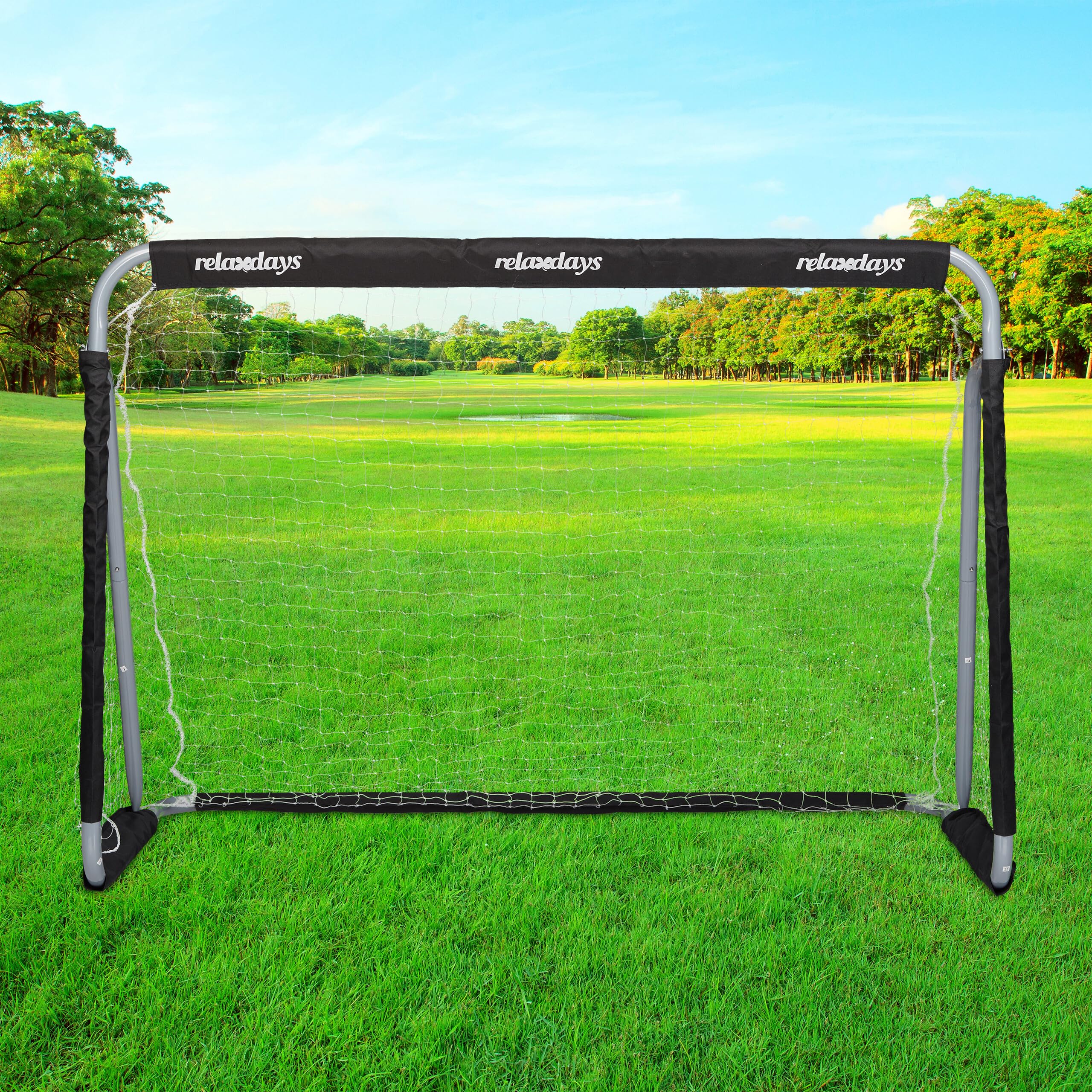 relaxdays-fu-balltor-profi-soccertor-110-x-150-x-75-cm-mit-netz-grau-schwarz image 2