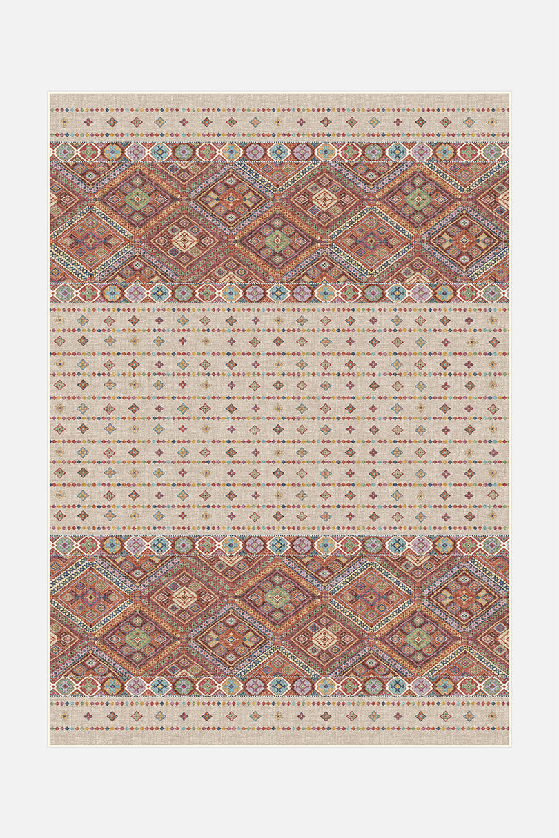 teppana-leila-bunt-teppich-mehrfarbig-waschbarer-boho-teppich image 1