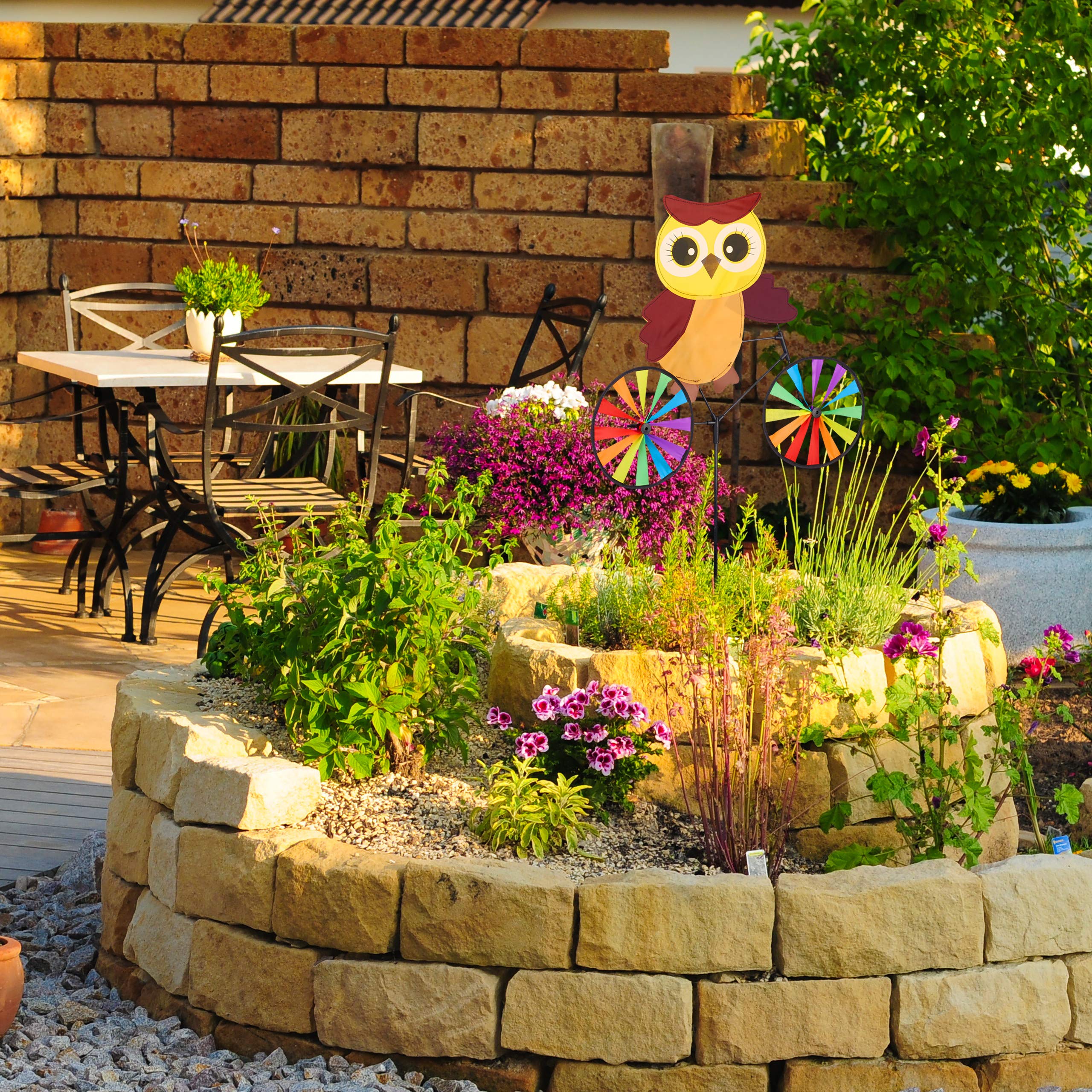 relaxdays-windrad-eule-gartenstecker-89-cm-mehrfarbig image 5