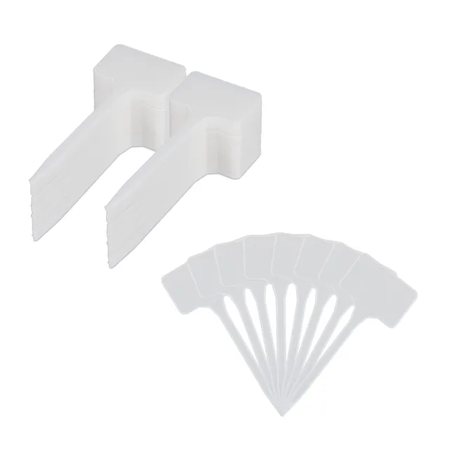 relaxdays-pflanzenschilder-100er-set-kunststoff-wei-14-5-x-5-5-cm image 1