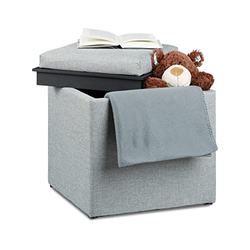 relaxdays-sitzhocker-mit-stauraum-42-x-40-5-x-40-5-cm-stoff-grau image 8
