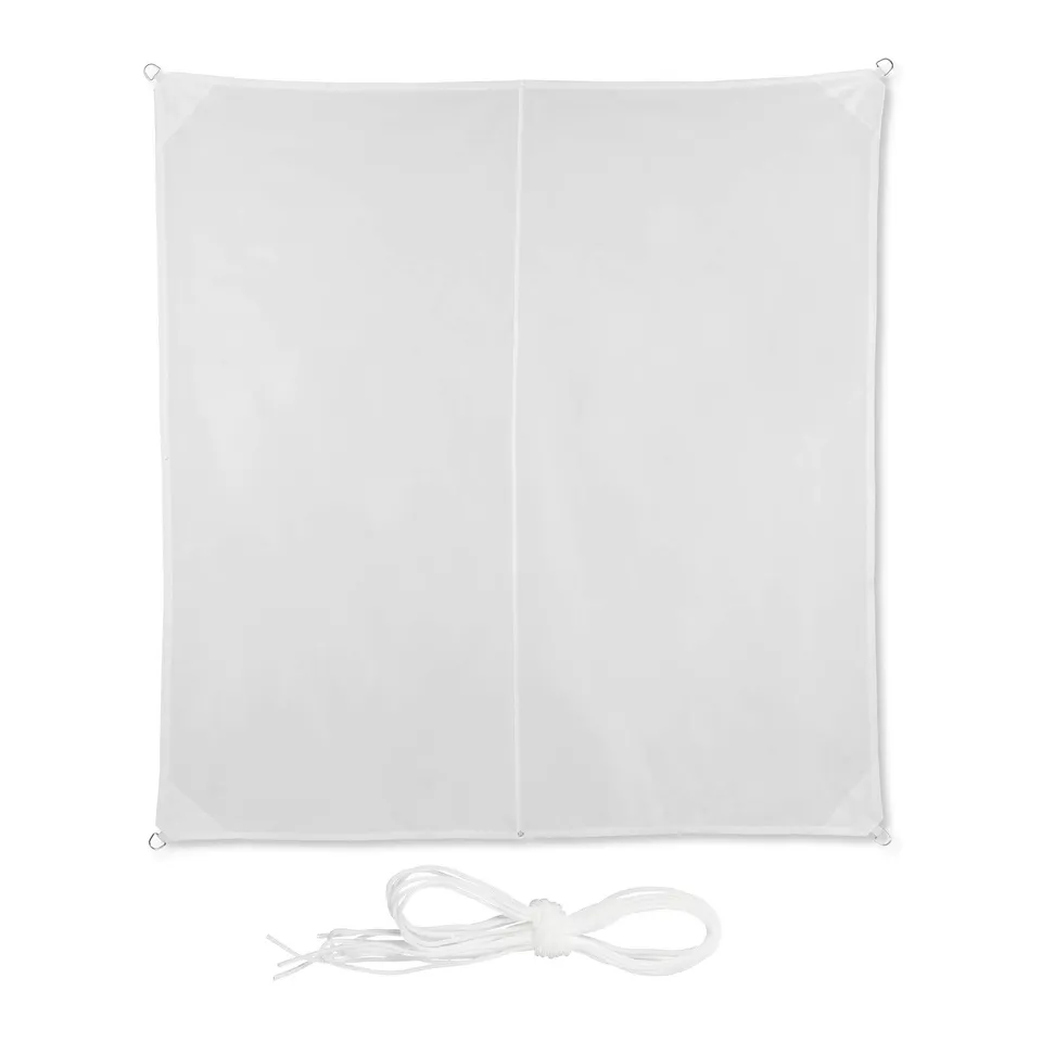 relaxdays-sonnensegel-quadratisch-3x3-m-wei-wasserabweisend image 1
