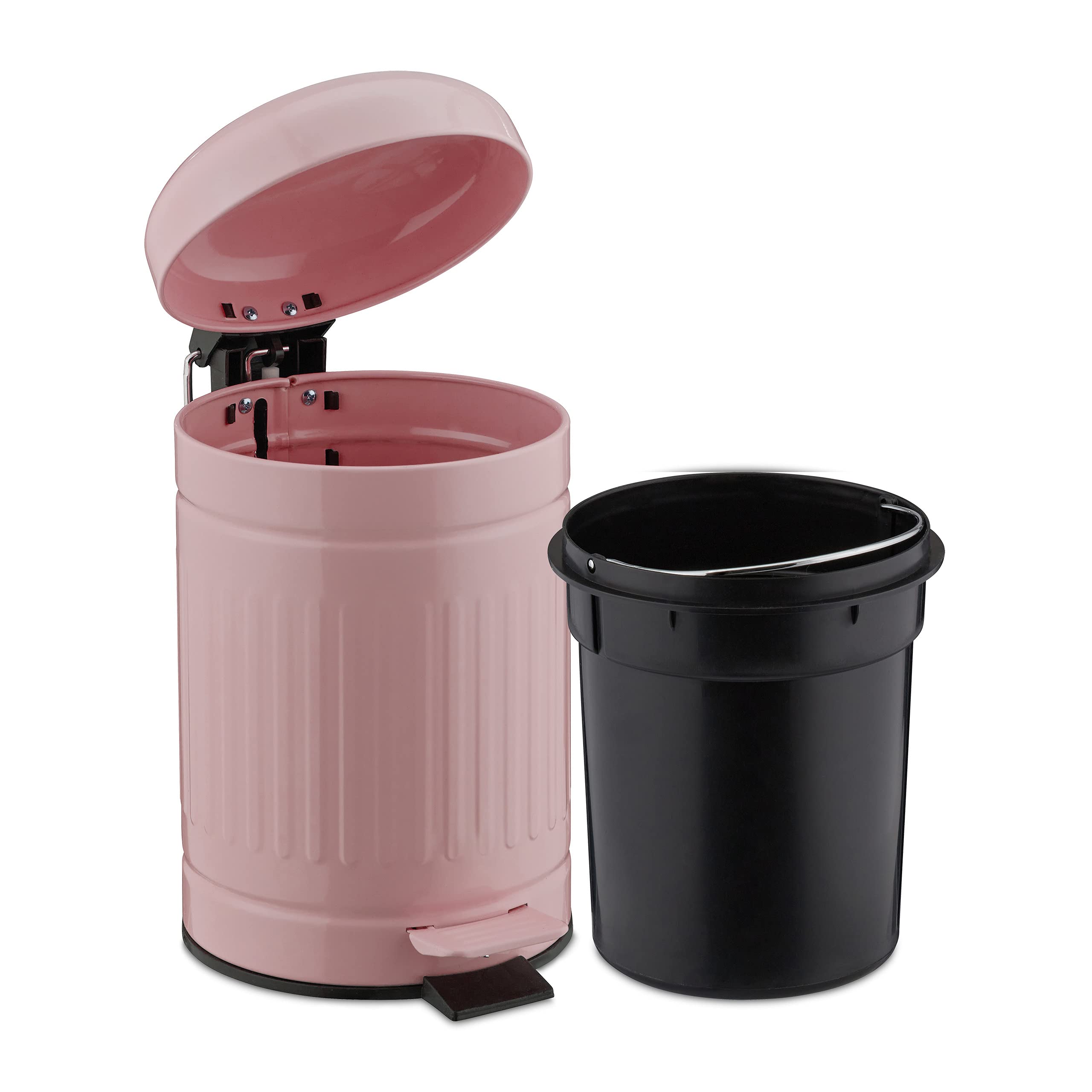 relaxdays-treteimer-3-liter-metall-mit-absenkautomatik-ros image 6