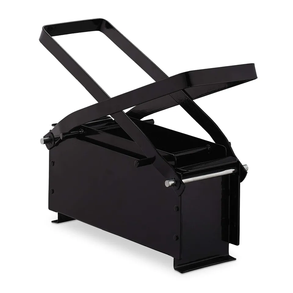 relaxdays-papierbrikettpresse-stahl-manuelle-presse-f-r-papierbriketts-12x26x9-c image 1