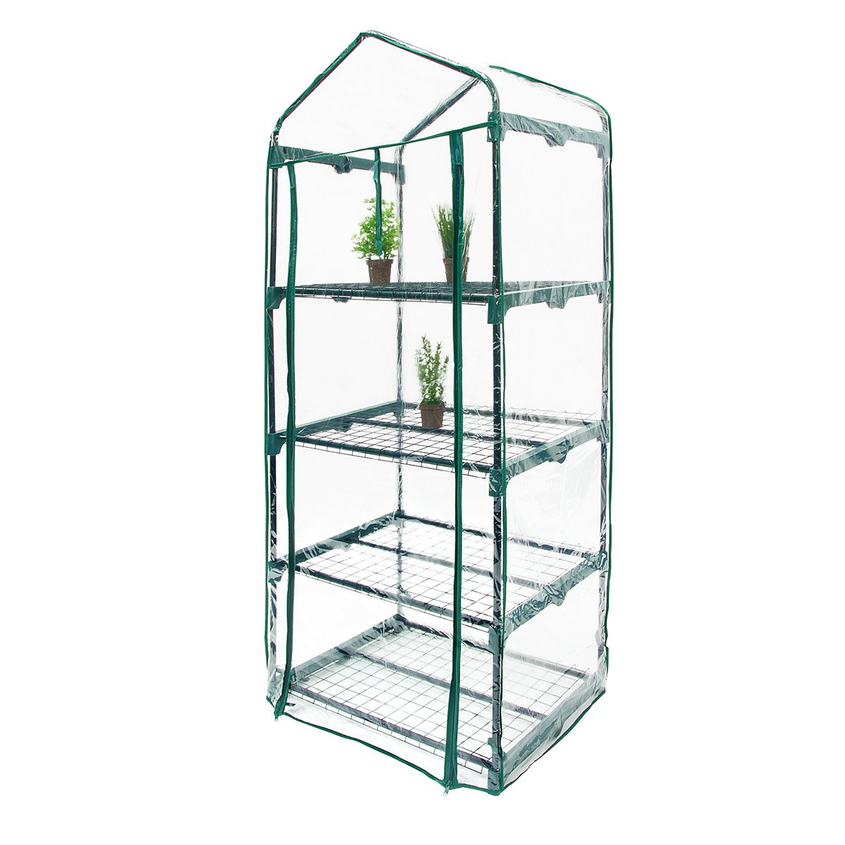 relaxdays-anzucht-gew-chshaus-mit-4-ablagen-156-x-70-x-50-cm-transparent image 3