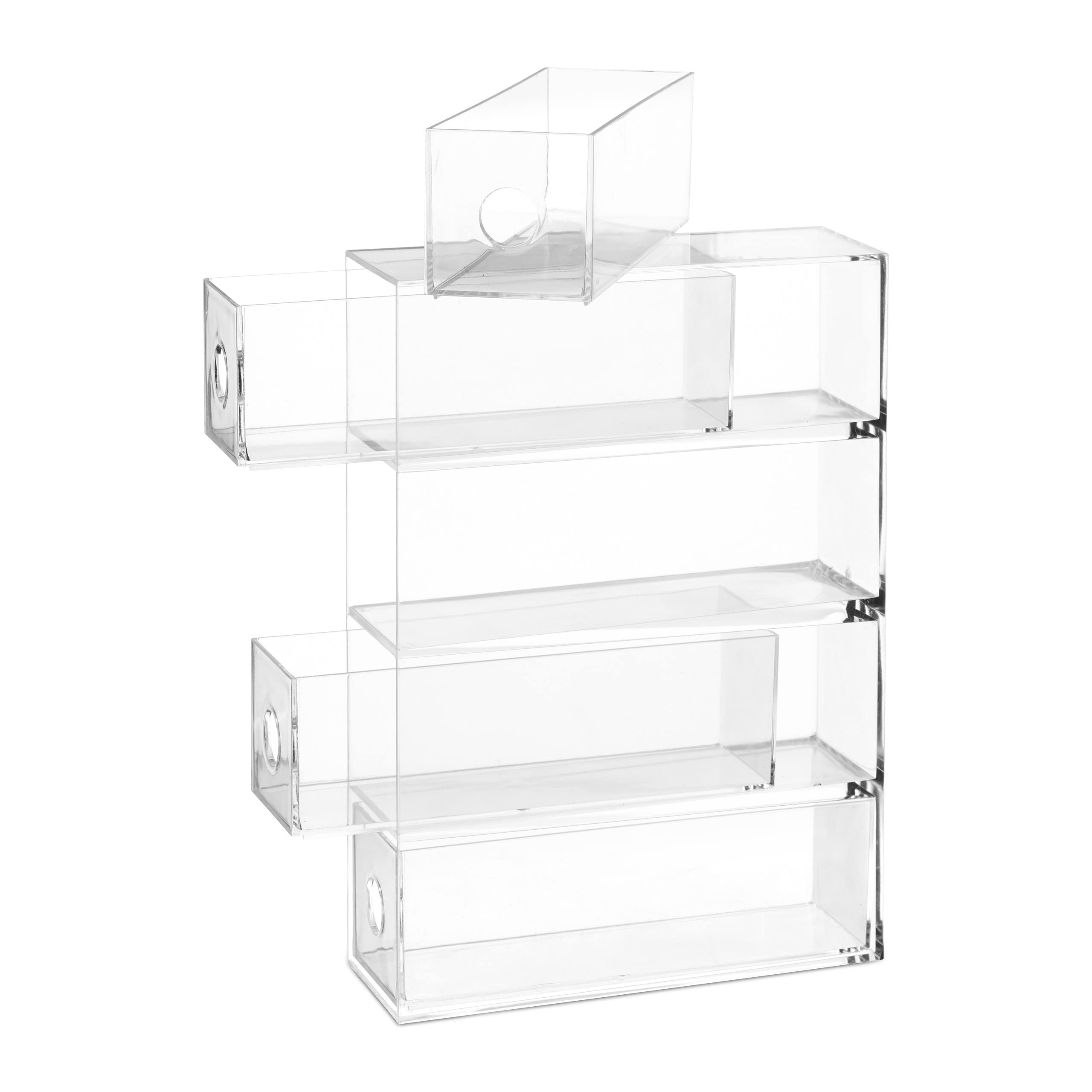 relaxdays-make-up-organizer-acryl-transparent-4-schubladen image 7